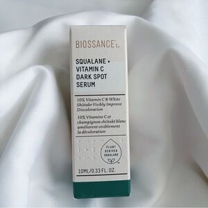 NEW Biossance Squalane + Vitamin C Dark Spot Serum Sample